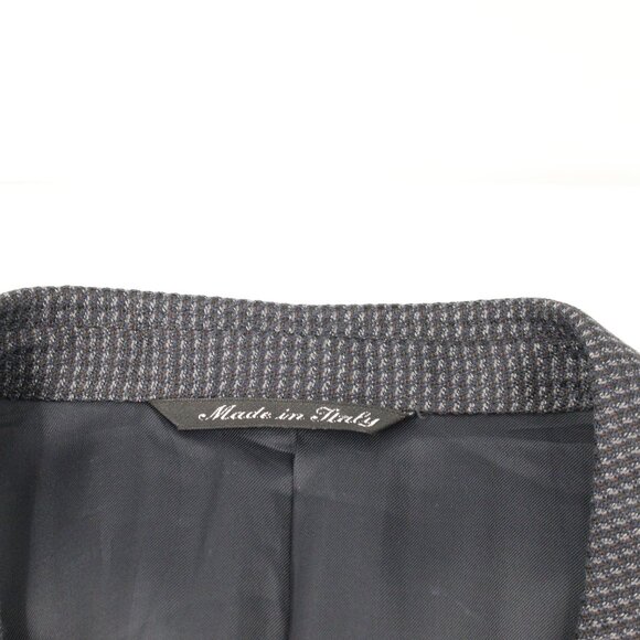 canali sport coat men's 44L three button silk wool waffle notch lapel vented - Picture 9 of 16